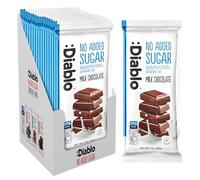 Diablo No Added Sugar Milk Chocolate Bar, Maltitol Sweetened, 15 x 85g