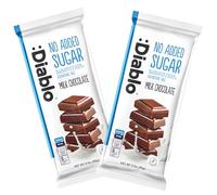 Diablo No Added Sugar Milk Chocolate Bar, Maltitol Sweetened, 2 x 85g