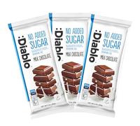 Diablo No Added Sugar Milk Chocolate Bar, Maltitol Sweetened, 3 x 85g