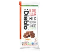 Diablo Milk Chocolate with Crispy Rice – Stevia Sweetened, No Added Sugar, Gluten-Free – 75g