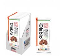 Diablo No Added Sugar Milk Chocolate with Crispy Rice - 75g, Pack of 15 | Milk Chocolate with Crispy Rice, No Added Sugar, Sweetened with Stevia