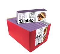 Diablo No Added Sugar Sweets, Caramel & Peanuts Cookies Coated with Milk Chocolate - No Sugar Biscuits, Guilt-Free Snacks for Adults & Families, Sweet Treats Sweetened with Maltitol, 100g (Pack of 26)
