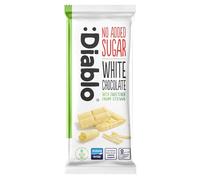 Diablo No Added Sugar White Chocolate - No Added Sugar Chocolate Bar Sweetened with Stevia, Gluten Free, Ideal for Any Occasion, Birthdays, Valentines, or Gift Hampers, 75g (Pack of 1)