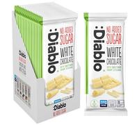 Diablo No Added Sugar White Chocolate - No Added Sugar Chocolate Bar Sweetened with Stevia, Gluten Free, Ideal for Any Occasion, Birthdays, Valentines, or Gift Hampers, 75g (Pack of 15)