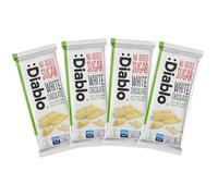 Diablo No Added Sugar White Chocolate - No Added Sugar Chocolate Bar Sweetened with Stevia, Gluten Free, Ideal for Any Occasion, Birthdays, Valentines, or Gift Hampers, 75g (Pack of 4)