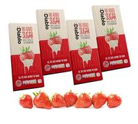 Diablo No Added Sugar White Chocolate with Strawberry - No Added Sugar Chocolate Bar Sweetened with Stevia, Gluten Free, Ideal for Any Occasion, Birthdays, Valentines, or Gift Hampers, 75g (Pack of 4)