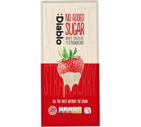 Diablo No Added Sugar White Chocolate with Strawberry - No Added Sugar Chocolate Bar Sweetened with Stevia Gluten Free, Ideal for Any Occasion, Birthdays, Valentines, or Gift Hampers, 75g (Pack of 12)