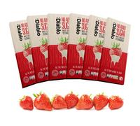 Diablo No Added Sugar White Chocolate with Strawberry - No Added Sugar Chocolate Bar Sweetened with Stevia, Gluten Free, Ideal for Any Occasion, Birthdays, Valentines, or Gift Hampers, 75g (Pack of 6)