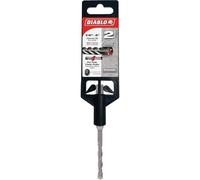 Diablo SDS-Plus 2-Cutter Carbide-Tipped Hammer Drill Bit with Peak Point Tip - 1/4" Diameter, 4" Length, 2" Working Length - DMAPL2130