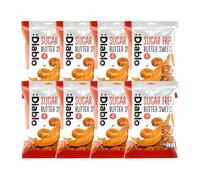 Diablo Sugar-Free Butter Candy, Maltitol Sweetened Sweets - 75g, Pack of 8