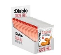 Diablo Sugar Free Butter Sweets Candy | Low Calorie | Diabetic Friendly | Gift Box, Birthday, Mother's Day, Father's Day | 75g (Pack Of 16)