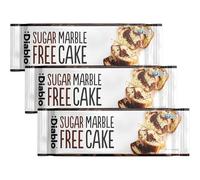 Diablo Sugar Free Cake - Marble Cake, Healthy Snack for All, Ideal for Fridge Snacks, Soft Dessert Loaf, or Anytime Treat, Moist Chocolate Vanilla Flavor - 400g Each (Pack of 3)
