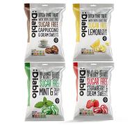 Diablo Sugar-Free Candy Variety Pack - Healthy Sweets Sweetened with Maltitol, Sugar-Free Treats for All Occasions, Ideal for Gift Boxes, Mother’s Day & Father’s Day - 75g Each, 4 Packs