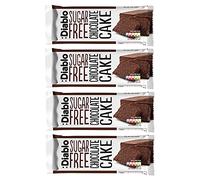Diablo Sugar Free Chocolate Cake - Healthy Snacks Sweet Treat, Cakes & Desserts for All, Ideal for Snack Time, Tea & Party Treat, Halal & Kosher Approved - 200g (Pack of 4)