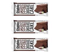 Diablo Sugar Free Chocolate Cake - Healthy Snacks Sweet Treat, Cakes & Desserts for All, Ideal for Snack Time, Tea & Party Treat, Halal & Kosher Approved - 200g (Pack of 3)