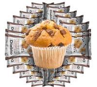 Diablo Sugar Free Chocolate Chip Muffin Cupcake - Sweetened with Maltitol, Halal & Kosher Approved, Sugar Free Snacks - Perfect for Gifting, Birthdays, Special Occasions - 45g Each, Pack of 24