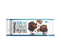 Diablo Sugar Free Chocolate Muffins - Sugar Free Cakes for All, Sweet Treats Sweetened with Maltitol, 270g (Pack of 12)