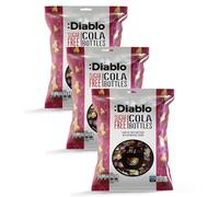 Diablo Sugar Free Cola Bottles - Fruity Gummy Sweets with Natural Colouring, Low Sugar Snacks Sweetened with Stevia, Ideal for Kids & Adults, Great for Sweet Hamper Gifts & Treats - 75g Pack of 3