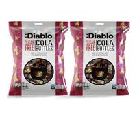 Diablo Sugar Free Cola Bottles - Fruity Gummy Sweets with Natural Colouring, Low Sugar Snacks Sweetened with Stevia, Ideal for Kids & Adults, Great for Sweet Hamper Gifts & Treats - 75g Pack of 2