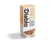 Diablo Sugar Free Cookies - Chocolate Striped Peanut Cookies Biscuits for All, Low Sugar Snacks, Sweetened with Maltitol, Ideal for Gifting, Festive Hampers, Holiday Events & Birthday - 150g Pack of 1