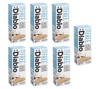 Diablo Sugar Free Cookies, Coconut - Low Sugar Snacks, Cookies Biscuits for All, Sweetened with Maltitol, Ideal for Gifting, Festive Hampers, Holiday Events & Special Occasions - 150g Pack of 7