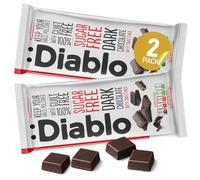 Diablo Sugar-Free Dark Chocolate Bar, Maltitol Sweetened, 2 x 85g