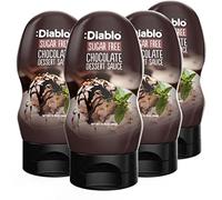 Diablo Sugar Free Dessert Sauce - Gluten-Free Syrup, Drizzle Sweetener, Keto Friendly Flavoring Topping, Perfect for Gifting, No Added Sugar - Chocolate, 360g, 12.70oz - 4 Packs