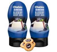 Diablo Sugar Free Dessert Sauce - Gluten-Free Syrup, Drizzle Sweetener, Keto Friendly Flavoring Topping, Perfect for Gifting, No Added Sugar - Blueberry, 350g, 12.35oz - 2 Packs