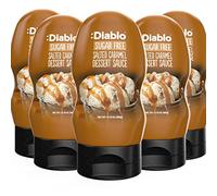 Diablo Sugar Free Dessert Sauce - Gluten-Free Syrup, Drizzle Sweetener, Keto Friendly Flavoring Topping, Perfect for Gifting, No Added Sugar - Salted Caramel, 360g, 12.70oz - 5 Packs