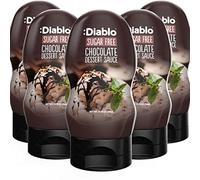 Diablo Sugar Free Dessert Sauce - Gluten-Free Syrup, Drizzle Sweetener, Keto Friendly Flavoring Topping, Perfect for Gifting, No Added Sugar - Chocolate, 360g, 12.70oz - 5 Packs