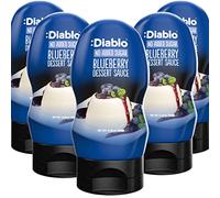 Diablo Sugar Free Dessert Sauce - Gluten-Free Syrup, Drizzle Sweetener, Keto Friendly Flavoring Topping, Perfect for Gifting, No Added Sugar - Blueberry, 350g, 12.35oz - 5 Packs