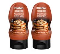 Diablo Sugar Free Dessert Sauce - Gluten-Free Syrup, Drizzle Sweetener, Keto Friendly Flavoring Topping, Perfect for Gifting, No Added Sugar - Maple Syrup, 390g, 13.67oz - 2 Pack