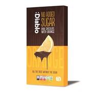 Diablo Dark Chocolate Bar with Orange | No Added Sugar, Gluten Free | Diabetic Friendly | Perfect for Gifting | 75g
