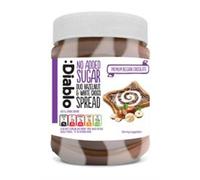 Diablo Sugarfree No Added Sugar Duo Hazelnut & White Chocolate Spread 350 Grams (3 Pack)