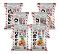Diablo Sugar Free Fruit Flovoured Toffees 75g Gluten Free Only 12 Calories Per Sweet Lot of 4, DL89