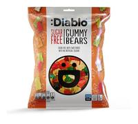 Diablo Sugar Free Gummy Bears - Fruity Gummy Sweets with Natural Colouring, Low Sugar Snacks Sweetened with Stevia, Ideal for Kids & Adults, Great for Sweet Hamper Gifts & Treats - 75g Pack of 1
