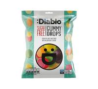 Diablo Sugar Free Gummy Drops - Fruity Gummy Sweets with Natural Colouring, Low Sugar Snacks Sweetened with Stevia, Ideal for Kids & Adults, Great for Sweet Hamper Gifts & Treats - 75g Pack of 1
