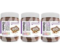 Diablo Sugarfree No Added Sugar Duo Hazelnut & White Chocolate Spread 350 Grams (3 Pack)