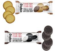 Diablo Vanilla Cookie with Cocoa Cream, Sugar Free, Sweetened with Maltitol, Biscuit Hamper and Multipacks Available, Perfect for Gifting 44g (Pack Of 2)