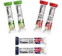 Diablo Yoghurt & Muesli Bar - No Added Sugar Healthy Snacks & Breakfast Bar Sweetened with Maltitol, Low Sugar Snacks Food, Great for Gifting - Apple, Strawberry, Forest Fruit, 30g Each (Pack of 6)