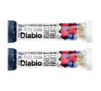 Diablo Yoghurt & Muesli Bar - No Added Sugar Healthy Snacks Breakfast Bar Sweetened with Maltitol, Low Sugar Snacks Food Great for Gifting, Work, School, Travel - Forest Fruits, 30g Each (Pack of 2)