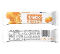 Diablo Yoghurt & Muesli Bar - No Added Sugar Healthy Snacks & Breakfast Bar Sweetened with Maltitol, Low Sugar Snacks Food, Great for Gifting, Work, School, or Travel - Apricot, 30g (Pack of 1)