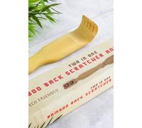 Diabolical Gifts Bamboo Back Scratcher And Massager Multi One Size