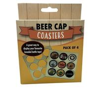 Diabolical Gifts DP1300 Beer Cap Coasters - Bottle Cap Gifts for Dads, Men & Bar Gadgets