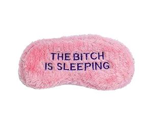 Diabolical Gifts Novelty Eye Mask - 'The Bitch is Sleeping' Sleep Joke Blindfold Practical Joke Gift, Pink