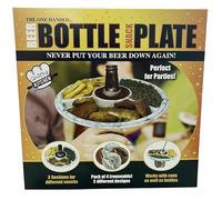 Diabolical Gifts One-Handed Party Plates - Bar Accessories for Home Pub, Serving Platters for Parties, Home Bar Gifts, Portion Control Plates for Adults, Beer Gifts for Men, NYE Party Accessories