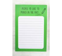 Diabolical Gifts People I'd Like To Punch Memo Pad Multi