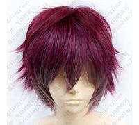 DIABOLIK LOVERS Sakamaki Ayato Dark Red mix Short Cosplay Wig Heat Resistant Synthetic Hair Wigs + Free Wig Cap
