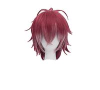 DIABOLIK LOVERS Sakamaki Ayato Dark Red mix Short Cosplay Wig Heat Resistant Synthetic Hair Wigs + Wig Cap