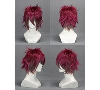 DIABOLIK LOVERS Sakamaki Ayato Dark Red mix Short Cosplay Wig + Wig Cap